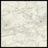 Personalised Old Map of Woking