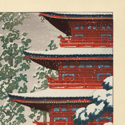 Saishoin Temple in the Snow by Hasui Kawase, 1936
