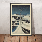 Neve serale al villaggio di Terajima di Hasui Kawase, 1935 