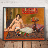 Nu accroupi près d’un aquarium (Crouching nude near an aquarium) par Henri Matisse, 1921 