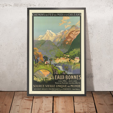 A framed image of 