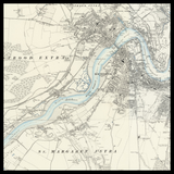 Mappa Antica Personalizzata di Rochester 