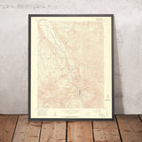 Old Map of Ouray, Colorado by USGS, 1955 – San Juan Mountains, Red Mountain Pass & Camp Bird Mine