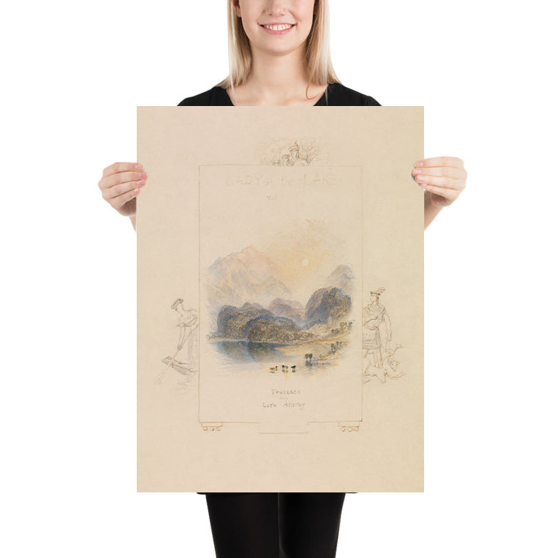 Design for an Illustration for Walter Scott’s ‘Lady of the Lake’ Loch Achray by Turner 1832