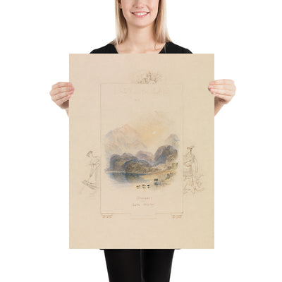 Design for an Illustration for Walter Scott’s ‘Lady of the Lake’ Loch Achray by Turner 1832