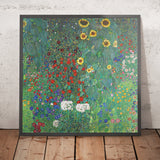Bauernhofgarten mit Sonnenblumen von Gustav Klimt, 1907 