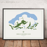 Shek O Country Club: Modern Golf Course Map