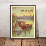 Aix-les-Bains Travel Poster: P.L.M. by Frederic Hugo d’Alési, 1897