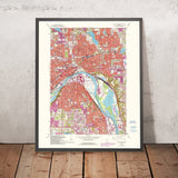 Old Map of St. Paul, Minnesota by USGS, 1967 – South St. Paul & Mississippi River