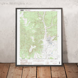 Map of Kanab, Utah by USGS, 1985 – Kanab Creek, Zion National Park & Coral Pink Sand Dunes