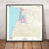 Map of Morro Bay, California by USGS, 1998 – Los Osos, Morro Rock & Estero Bay