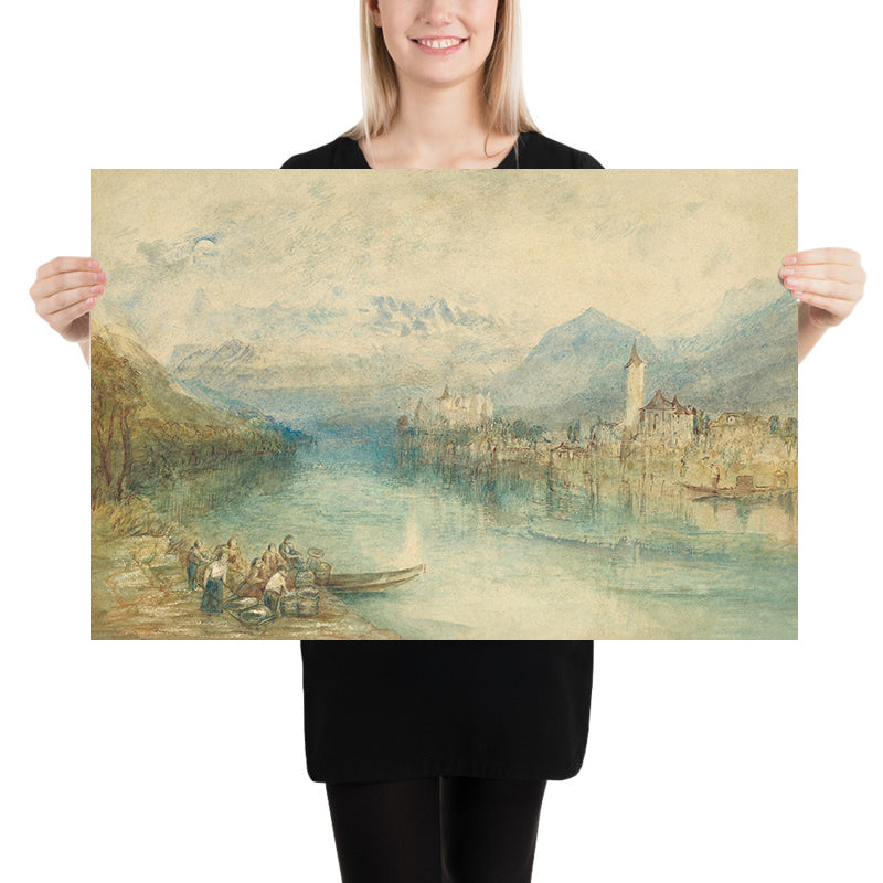 Guardando verso il Lago di Thun, dall&