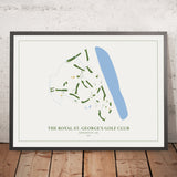 The Royal St. George's Golf Club: Modern Golf Course Map