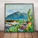 Spring Landscape in Tegernsee by August Macke, 1910