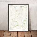 Old Map of Cottonwood Falls, Kansas by USGS, 1973 – Diamond Creek & Flint Hills