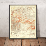 Old Map of Belvedere, California by USGS, 1926 – Los Angeles, Pasadena & Alhambra