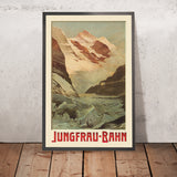 Póster de viaje de Jungfrau: Jungfrau-Bahn de Anton Reckziegel, 1910 
