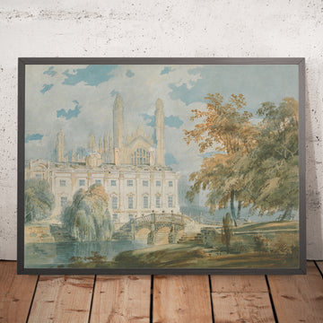 Une image encadrée de Clare Hall et de la chapelle du King&