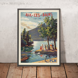 Aix-les-Bains Travel Poster: Aix-les-Bains by François Cachoud