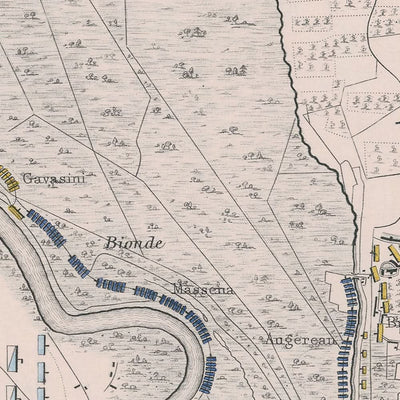 Bataille d'Arcole 15 16 et 17 novembre 1796 Premier jour par AK Johnston 1796