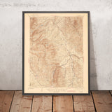 Old Map of Dillon, Colorado by USGS, 1934 – Frisco, Blue River & Ten Mile Canyon