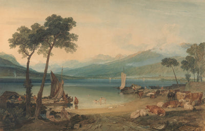 Lake Geneva and Mount Blanc by Turner, 1802