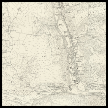 An old Ordnance Survey map of Ystrad Mynach