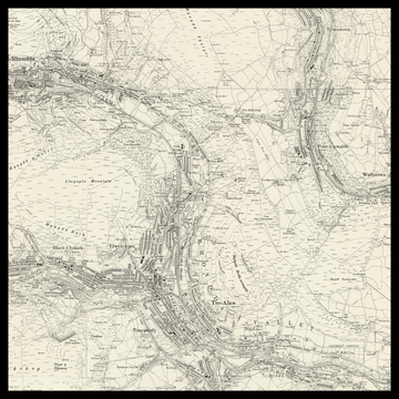 An old Ordnance Survey map of Rhondda