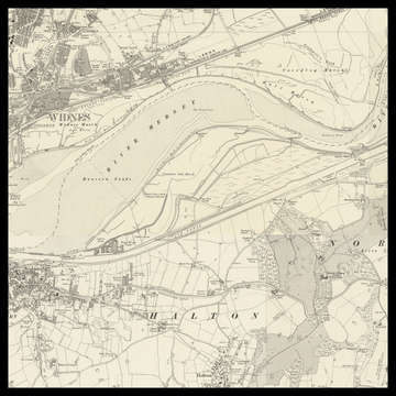 An old Ordnance Survey map of Runcorn
