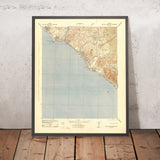 Old Map of Dana Point, California by USGS, 1942 – San Juan Capistrano & Laguna Beach