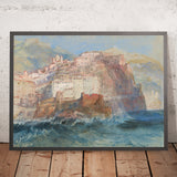 Genoa, from the Sea, looking up to the Church of Santa Maria Assunta in Carignano by Turner, 1802