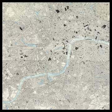 Una vecchia mappa Ordnance Survey del Borgo di Westminster