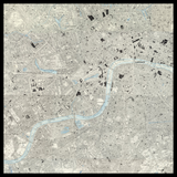 Mapa antiguo personalizado de Westminster 