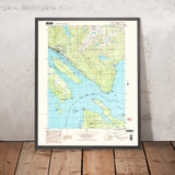 Map of Ketchikan B-5 SW, Alaska by USGS, 1991 – Tongass National Forest, Alexander Archipelago