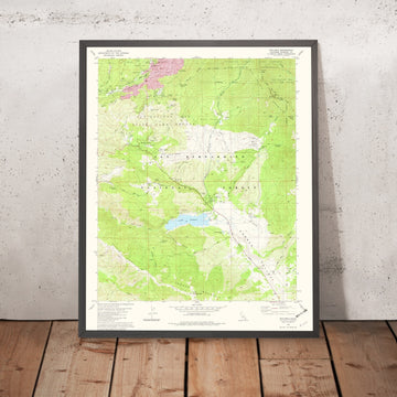 Map of Idyllwild, California by USGS, 1981 – San Jacinto Mountain & Lake Hemet