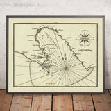 Ancienne carte nautique du golfe de La Spezia par Heather, 1802 : Cinque Terre, Riviera italienne, Porto Venere, Lerici, 