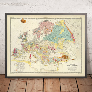 Ancienne carte géologique de l&