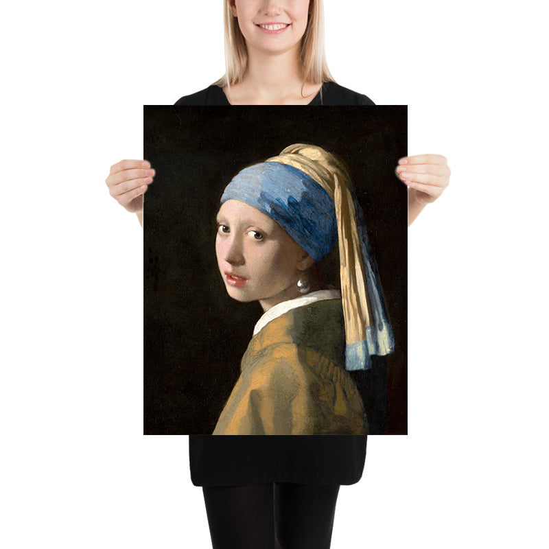 Mädchen mit dem Perlenohrgehänge von Johannes Vermeer, 1665