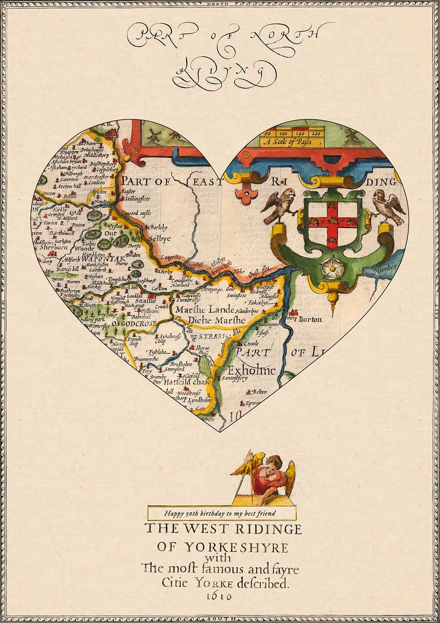 Mappa a Forma di Cuore: Regalo di Mappa Personalizzata Antica o Moderna 