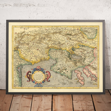 Ancienne carte de la Slovénie, de la Croatie et de l&
