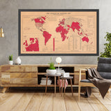 Old League of Nations World Map by Martin, 1927: Goode Homolosine Projection, Global Politics