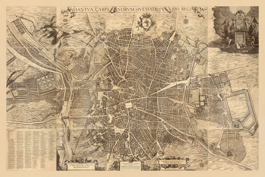 Mappa Grande e Rara di Madrid di Teixeira, 1656: Plaza Mayor, Calle Mayor, Calle de Alcalá, Chiese Maggiori, Conventi 