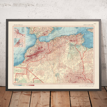 Ancienne carte du nord-ouest de l&