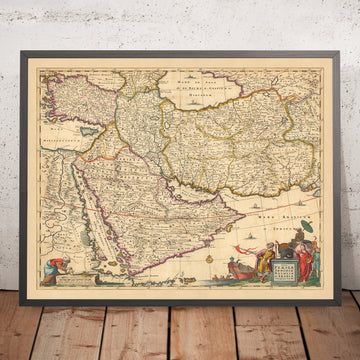 Ancienne carte de la Perse, de l&