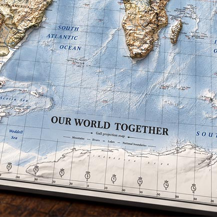 A personal title or dedication on a map