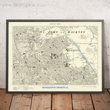 Mappa antica personalizzata - Crea la tua mappa stradale Ordnance Survey del codice postale/CAP degli anni 1800 e 1900 