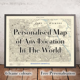 Mappa della città personalizzata (realizzata con Map Maker) 