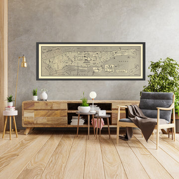 Old Pictorial Map of Manhattan by Seidman, 1939: Central Park, Empire State, Harlem, Times Square, Broadway