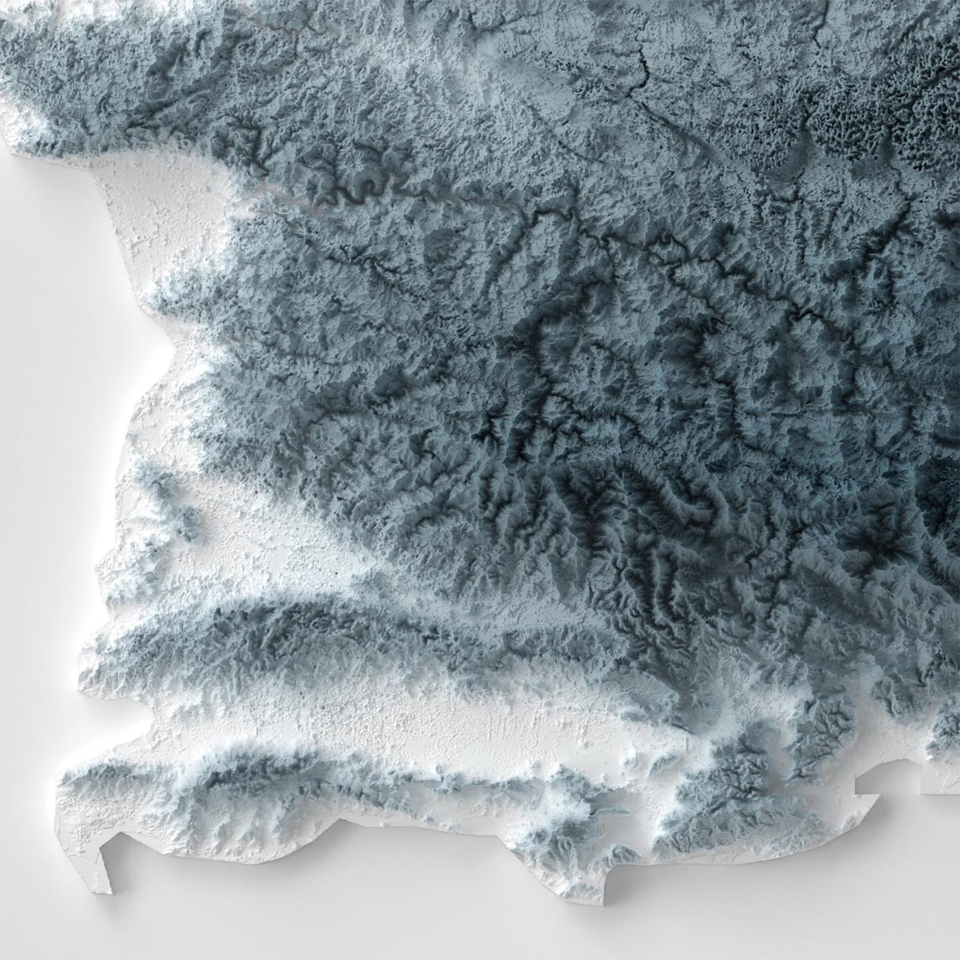 Puerto Rico Topographic 3D Relief Map