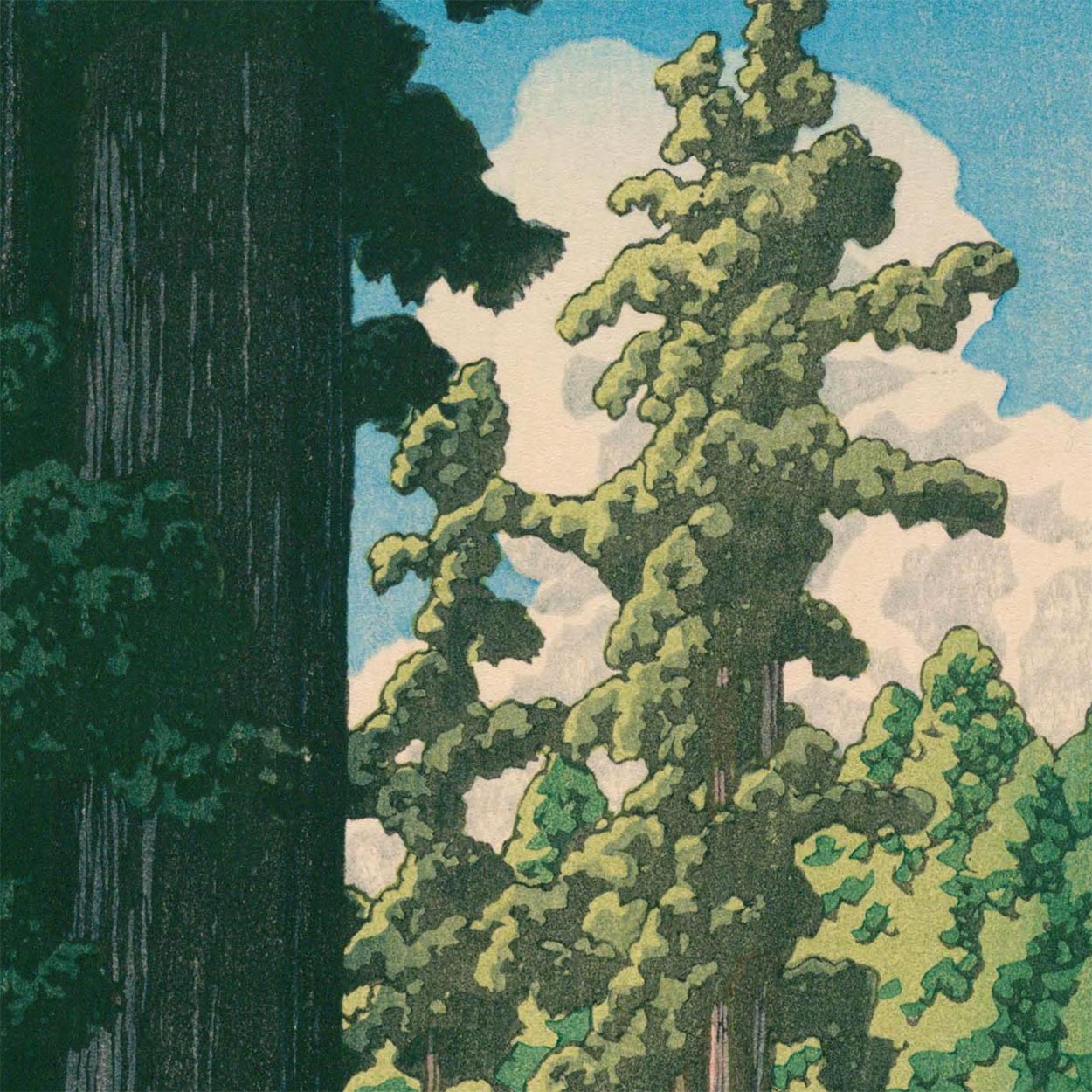 La Route vers Nikko par Hasui Kawase, 1935 
